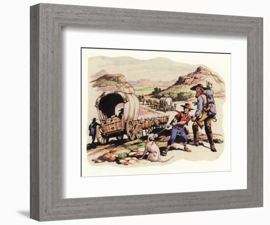 The Great Trek of 1835-1837-Pat Nicolle-Framed Giclee Print