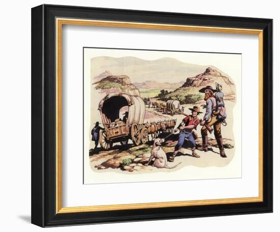 The Great Trek of 1835-1837-Pat Nicolle-Framed Giclee Print