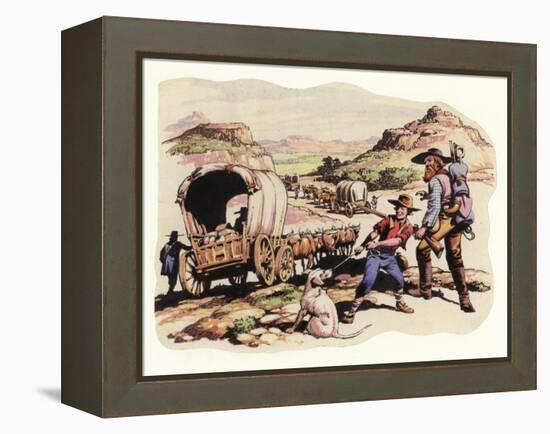 The Great Trek of 1835-1837-Pat Nicolle-Framed Premier Image Canvas