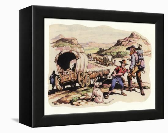 The Great Trek of 1835-1837-Pat Nicolle-Framed Premier Image Canvas