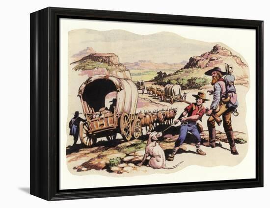The Great Trek of 1835-1837-Pat Nicolle-Framed Premier Image Canvas