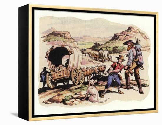 The Great Trek of 1835-1837-Pat Nicolle-Framed Premier Image Canvas