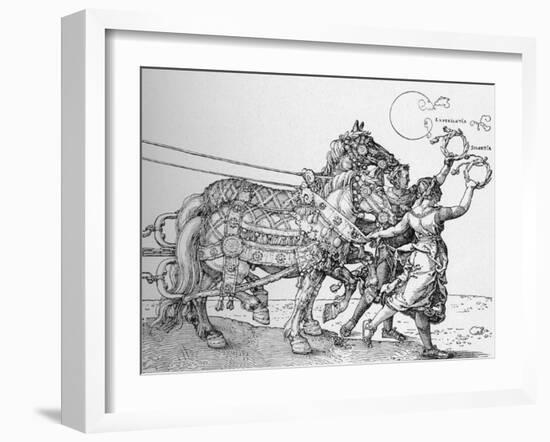 The Great Triumphal Cart of Emperor Maximilian, (1523), 1906-Albrecht Durer-Framed Giclee Print