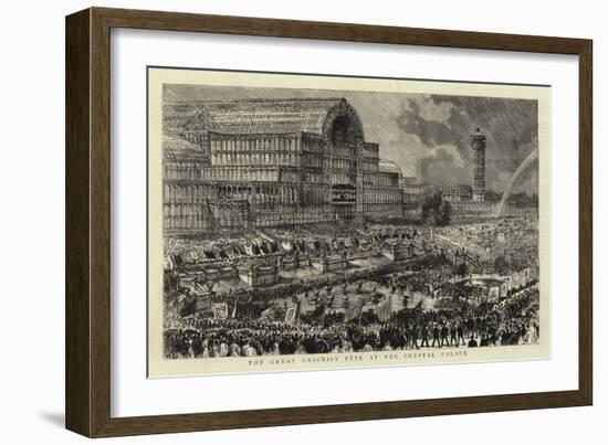 The Great Unionist Fete at the Crystal Palace-null-Framed Giclee Print