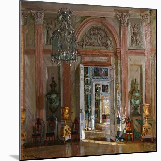 The Great Vestibule in the Kuskovo Palace, 1917-Stanislav Yulianovich Zhukovsky-Mounted Giclee Print