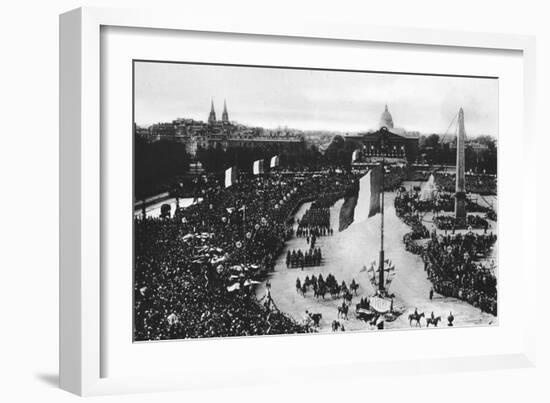 The Great Victory Parade, Paris, France, 14 July 1919-null-Framed Giclee Print