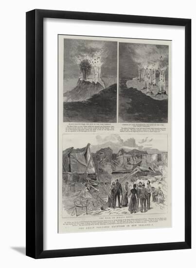 The Great Volcanic Eruption in New Zealand, I-null-Framed Giclee Print
