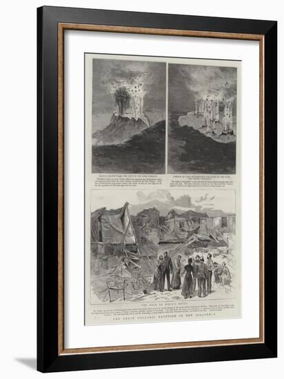 The Great Volcanic Eruption in New Zealand, I-null-Framed Giclee Print