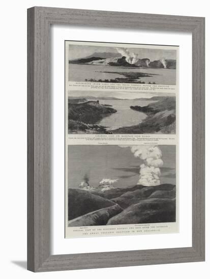 The Great Volcanic Eruption in New Zealand, II-null-Framed Giclee Print