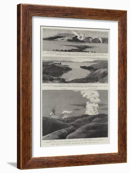 The Great Volcanic Eruption in New Zealand, II-null-Framed Giclee Print