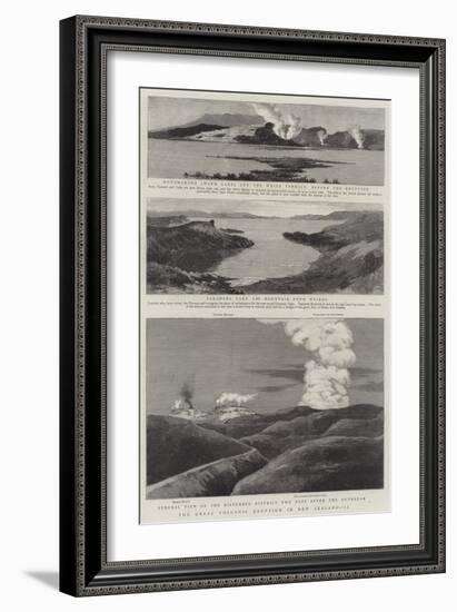 The Great Volcanic Eruption in New Zealand, II-null-Framed Giclee Print