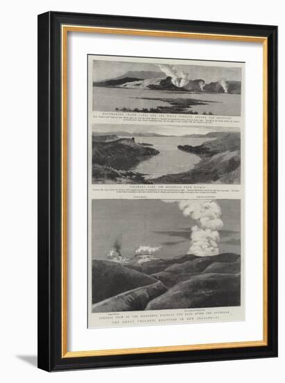 The Great Volcanic Eruption in New Zealand, II-null-Framed Giclee Print