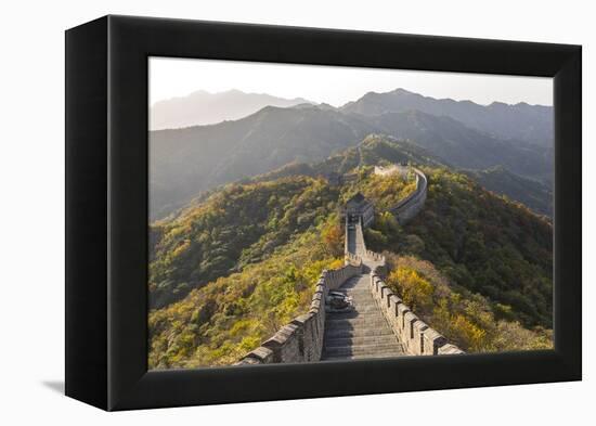 The Great Wall at Mutianyu Near Beijing in Hebei Province, China-Peter Adams-Framed Premier Image Canvas