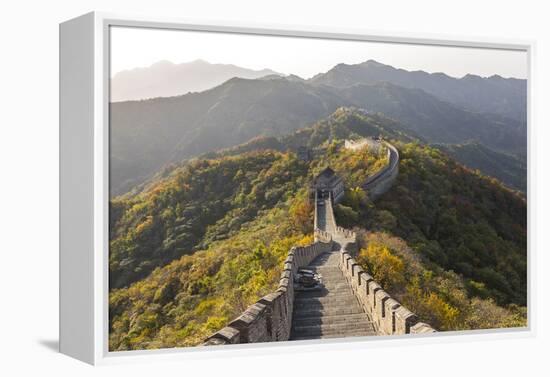 The Great Wall at Mutianyu Near Beijing in Hebei Province, China-Peter Adams-Framed Premier Image Canvas