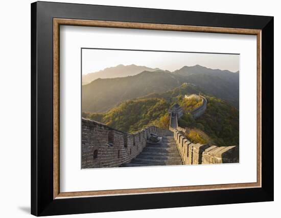 The Great Wall at Mutianyu Near Beijing in Hebei Province, China-Peter Adams-Framed Photographic Print