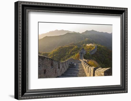 The Great Wall at Mutianyu Near Beijing in Hebei Province, China-Peter Adams-Framed Photographic Print