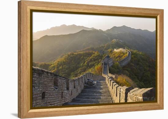 The Great Wall at Mutianyu Near Beijing in Hebei Province, China-Peter Adams-Framed Premier Image Canvas