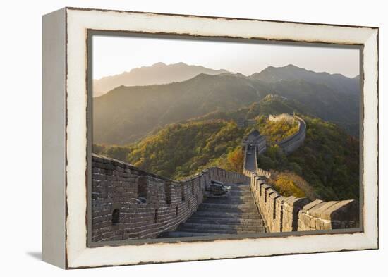 The Great Wall at Mutianyu Near Beijing in Hebei Province, China-Peter Adams-Framed Premier Image Canvas