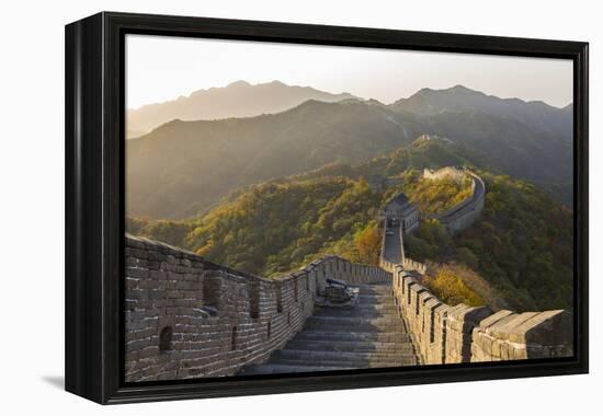 The Great Wall at Mutianyu Near Beijing in Hebei Province, China-Peter Adams-Framed Premier Image Canvas