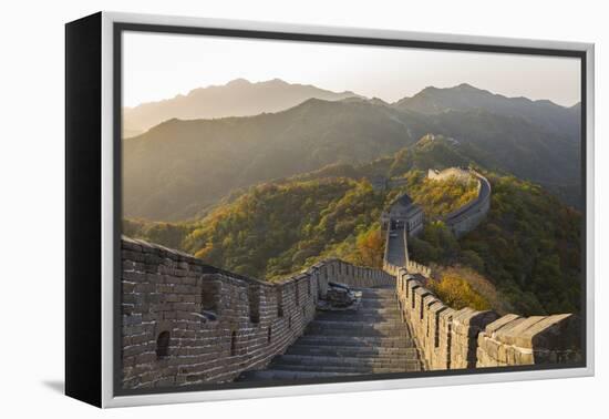 The Great Wall at Mutianyu Near Beijing in Hebei Province, China-Peter Adams-Framed Premier Image Canvas