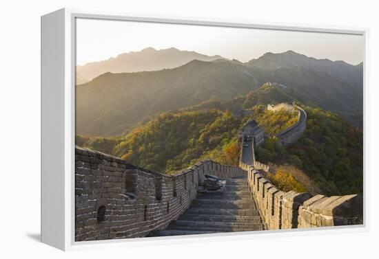 The Great Wall at Mutianyu Near Beijing in Hebei Province, China-Peter Adams-Framed Premier Image Canvas