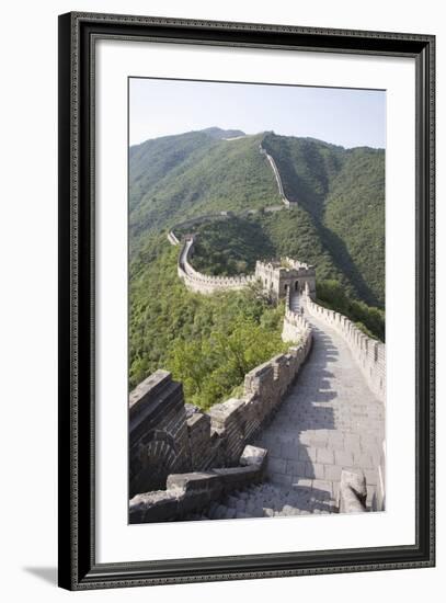 The Great Wall at Mutyanyu, UNESCO World Heritage Site, Near Beijing, China, Asia-Angelo Cavalli-Framed Photographic Print