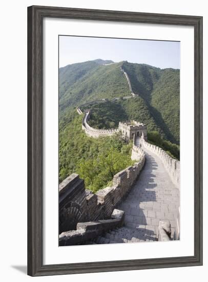 The Great Wall at Mutyanyu, UNESCO World Heritage Site, Near Beijing, China, Asia-Angelo Cavalli-Framed Photographic Print