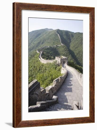 The Great Wall at Mutyanyu, UNESCO World Heritage Site, Near Beijing, China, Asia-Angelo Cavalli-Framed Photographic Print