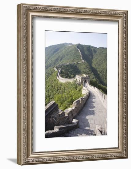 The Great Wall at Mutyanyu, UNESCO World Heritage Site, Near Beijing, China, Asia-Angelo Cavalli-Framed Photographic Print