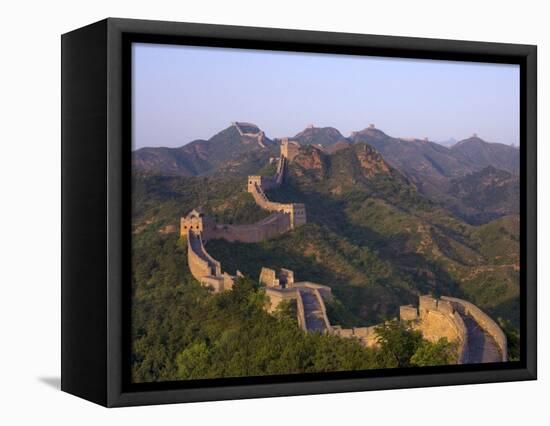 The Great Wall, Near Jing Hang Ling, Unesco World Heritage Site, Beijing, China-Adam Tall-Framed Premier Image Canvas