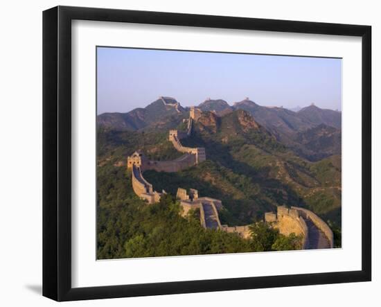 The Great Wall, Near Jing Hang Ling, Unesco World Heritage Site, Beijing, China-Adam Tall-Framed Photographic Print