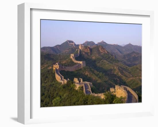 The Great Wall, Near Jing Hang Ling, Unesco World Heritage Site, Beijing, China-Adam Tall-Framed Photographic Print