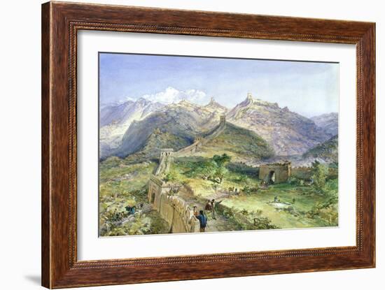 The Great Wall of China, 1874-William 'Crimea' Simpson-Framed Giclee Print