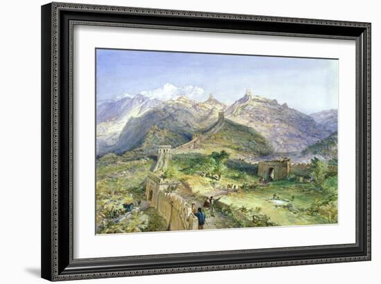 The Great Wall of China, 1874-William 'Crimea' Simpson-Framed Giclee Print