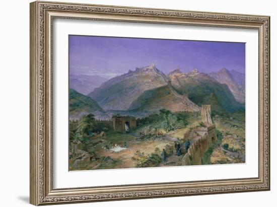 The Great Wall of China, 1886-William Simpson-Framed Giclee Print