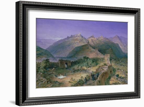 The Great Wall of China, 1886-William Simpson-Framed Giclee Print