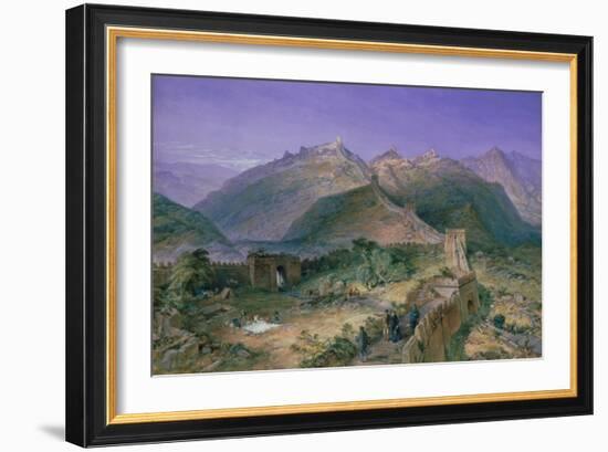 The Great Wall of China, 1886-William Simpson-Framed Giclee Print