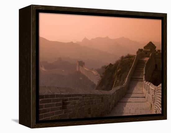 The Great Wall of China at Jinshanling, UNESCO World Heritage Site, China, Asia-null-Framed Premier Image Canvas