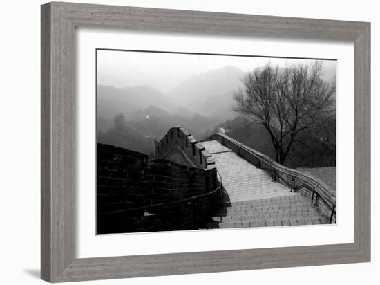 The Great Wall of China, Photo Taken on February 2001-null-Framed Photo