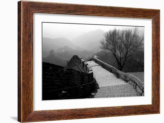 The Great Wall of China, Photo Taken on February 2001-null-Framed Photo