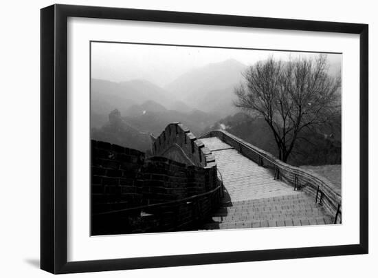 The Great Wall of China, Photo Taken on February 2001--Framed Photo