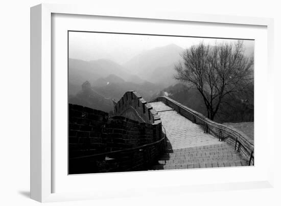 The Great Wall of China, Photo Taken on February 2001-null-Framed Photo