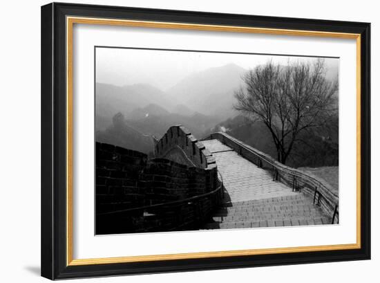 The Great Wall of China, Photo Taken on February 2001-null-Framed Photo