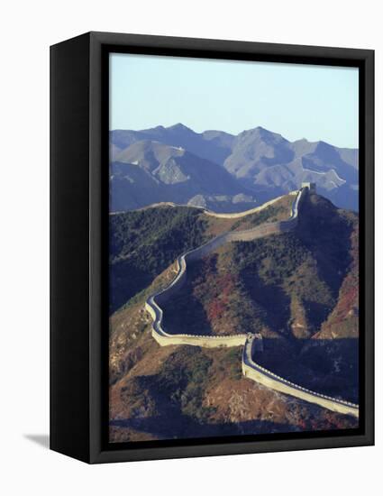 The Great Wall of China, Unesco World Heritage Site, China-Ursula Gahwiler-Framed Premier Image Canvas