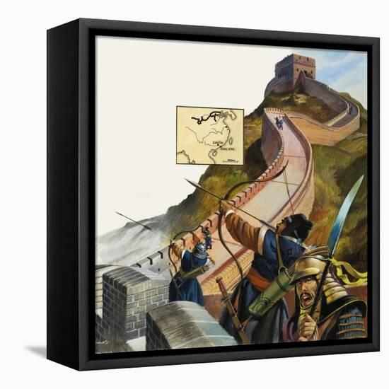The Great Wall of China-Andrew Howat-Framed Premier Image Canvas