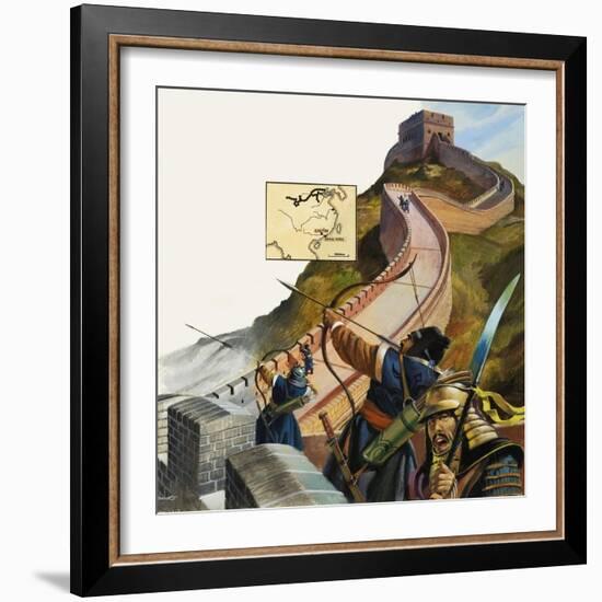 The Great Wall of China-Andrew Howat-Framed Giclee Print