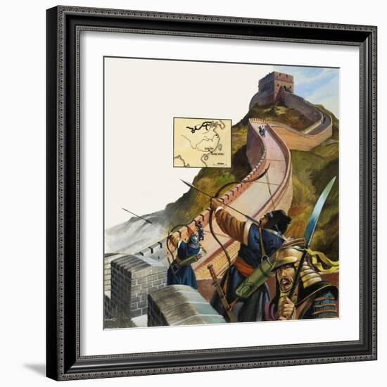 The Great Wall of China-Andrew Howat-Framed Giclee Print