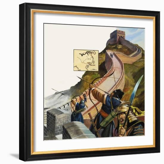 The Great Wall of China-Andrew Howat-Framed Giclee Print