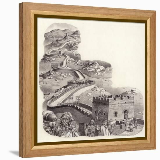 The Great Wall of China-Pat Nicolle-Framed Premier Image Canvas