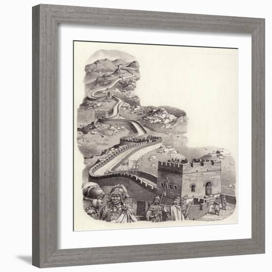 The Great Wall of China-Pat Nicolle-Framed Giclee Print